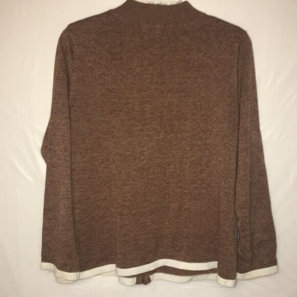 Mercer Street Studio Snowman Cardigan Medium Christmas Sweater - Picture 8 of 14